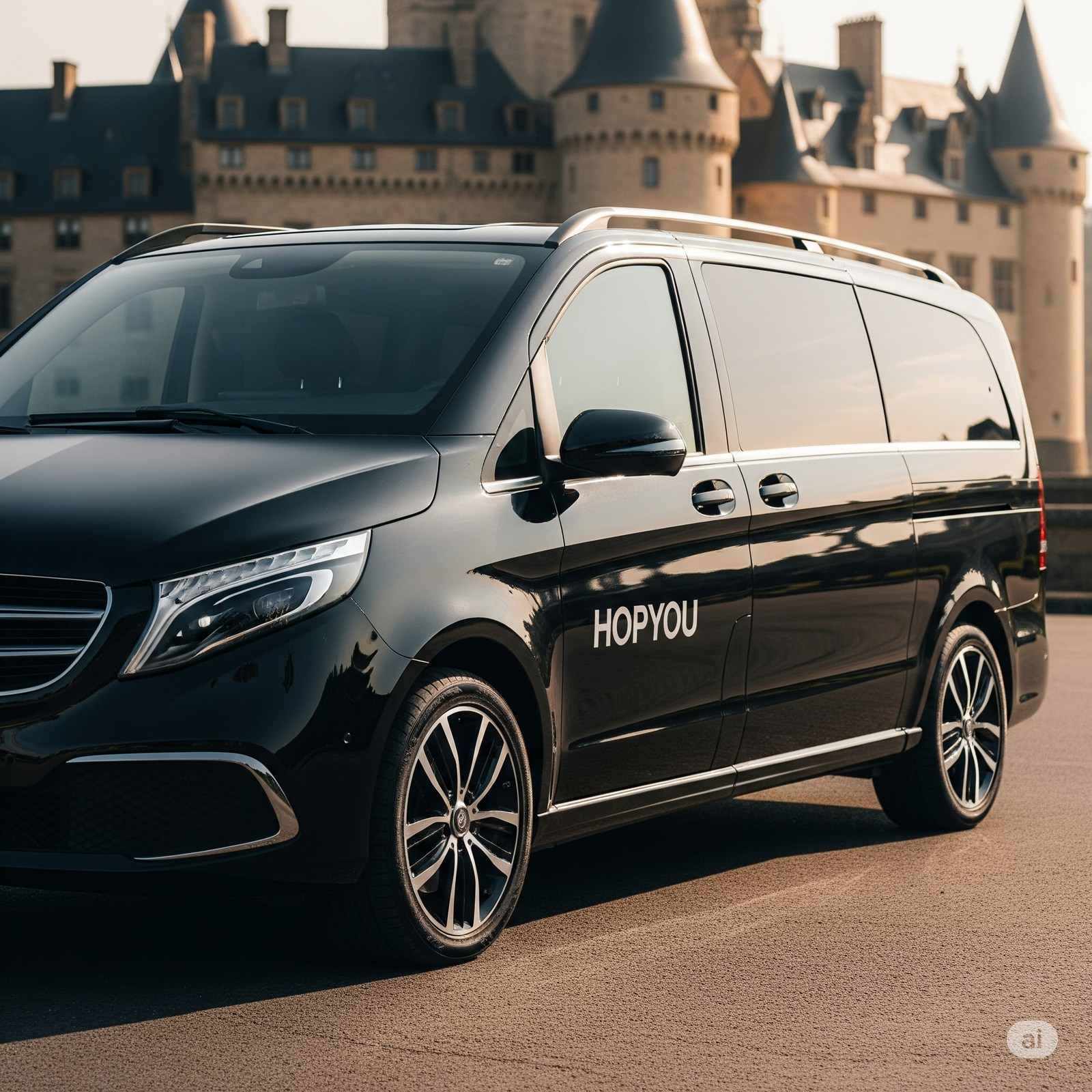 Taxi van Mercedes 8 plazas en Beauvoir
